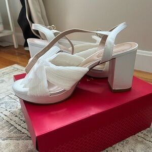 Kelly and Katie Bridal bow heels-9.5- never worn